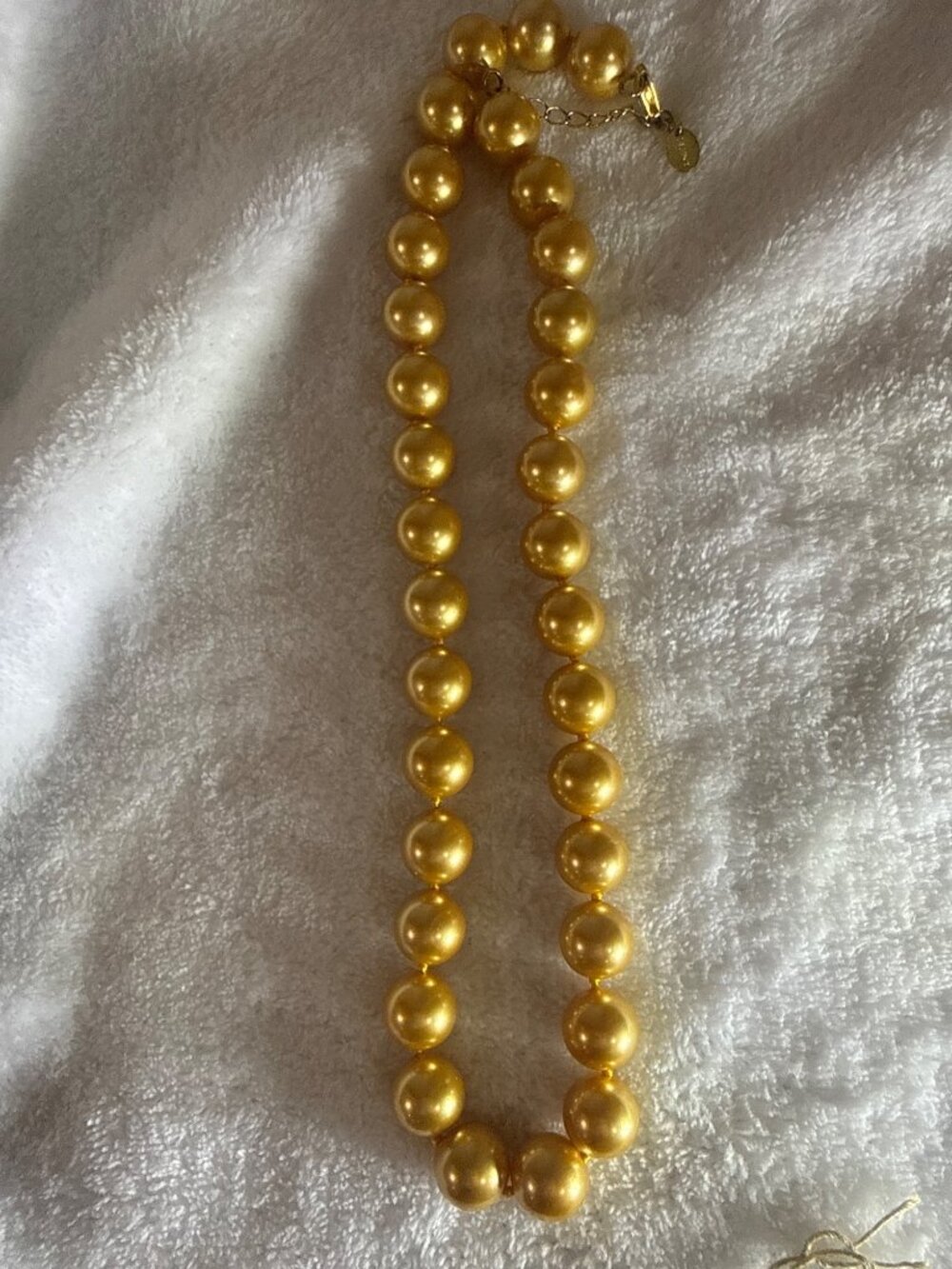 Stauer Stauer 18" Australian Pacific golden pearl  Necklace With Lobster Clasp A